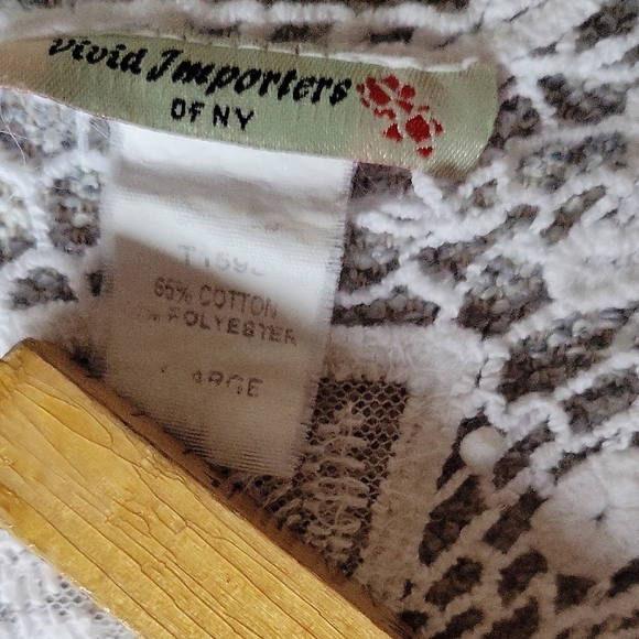 Vivid Importers of NY  White Crochet Lace Racerback Women’s Tank Top Swim Size L - Picture 8 of 10